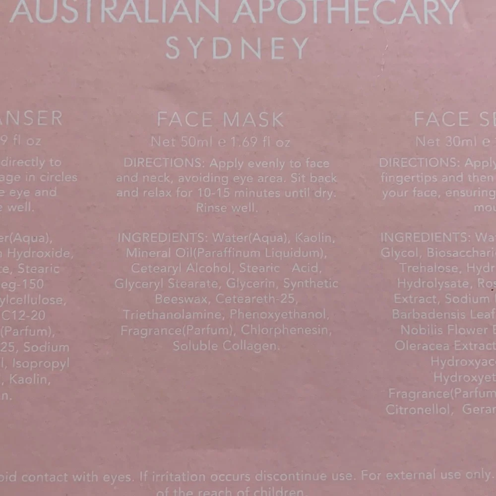 AUSTRALIAN Apothecary Christmas gift set NIB NWT